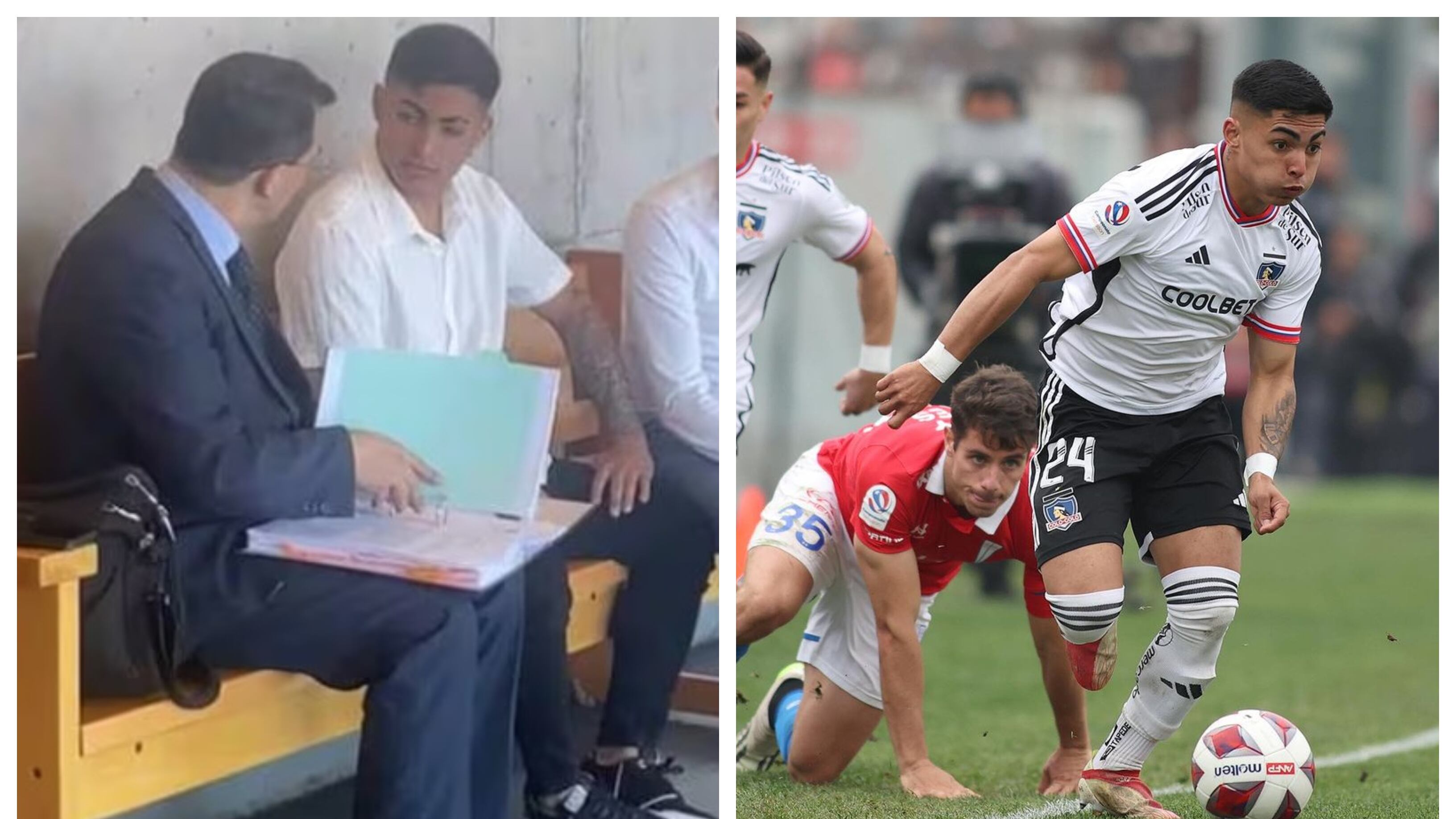 Este martes el jugador de Colo Colo fue reformalizado en tribunales por el juicio de femicidio frustrado en su contra.