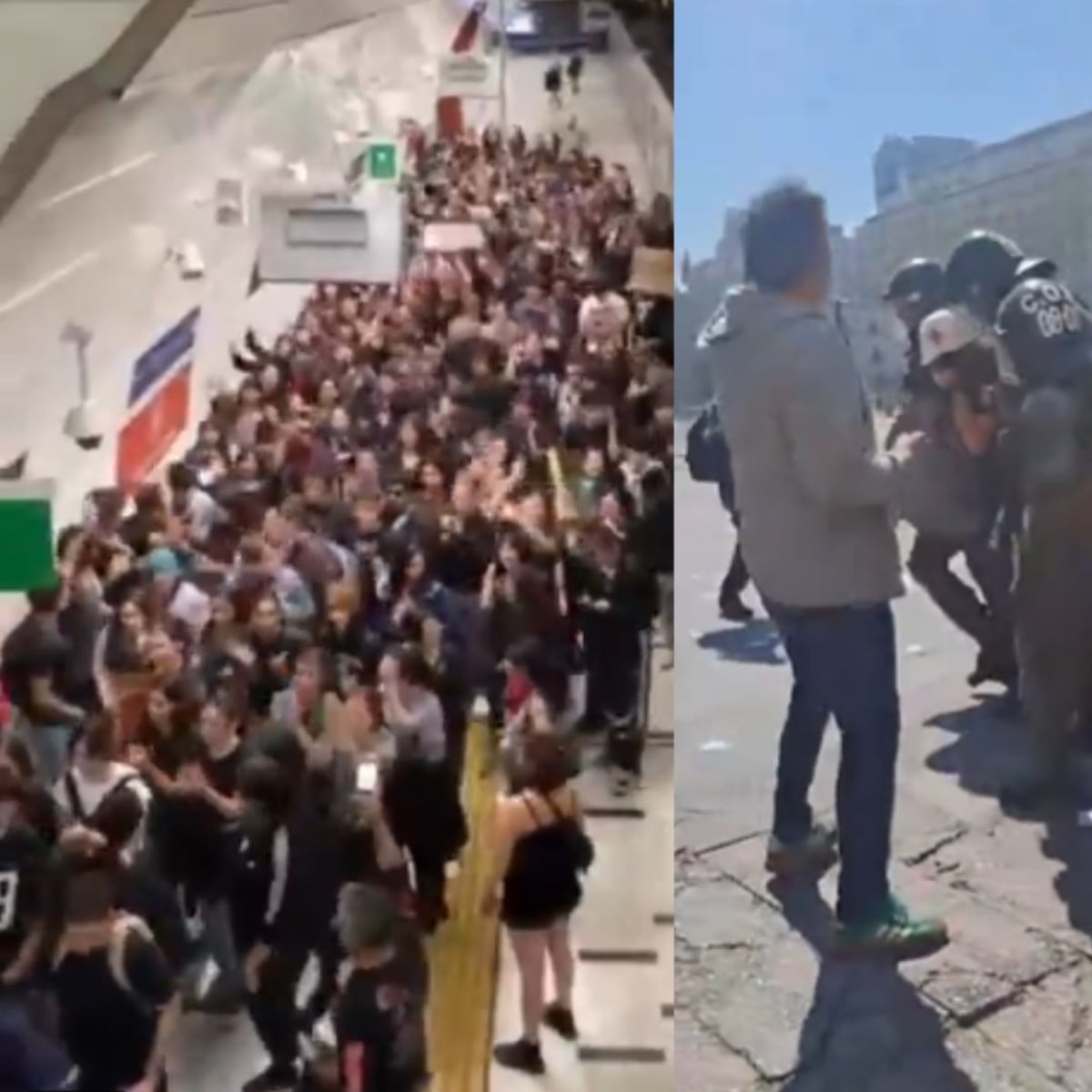 Primera marcha estudiantil en gobierno de Kast contó con 3.500 asistentes y dejó 14 detenidos Primera marcha estudiantil en gobierno de Kast contó con 3.500 asistentes y dejó 14 detenidos