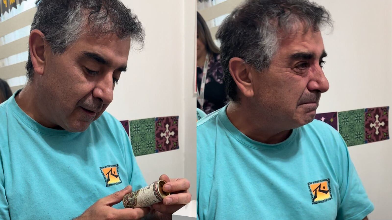 Hombre emocionado por recibir como regalo de su familia entrada para ir a ver a Chayanne