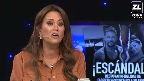La panelista del programa farandulero aseveró que la esposa de Fabricio Vasconcellos lo echó de la casa luego de enterarse de la infidelidad del bailarín brasileño con un trans.