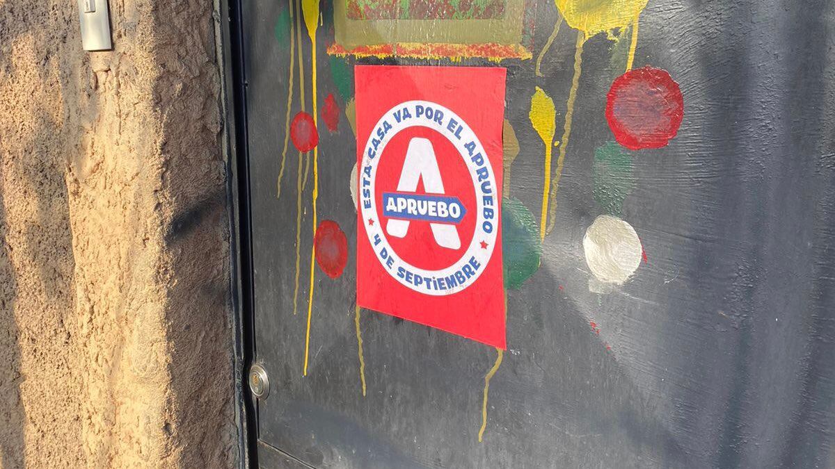 Marca para las casas por el Apruebo