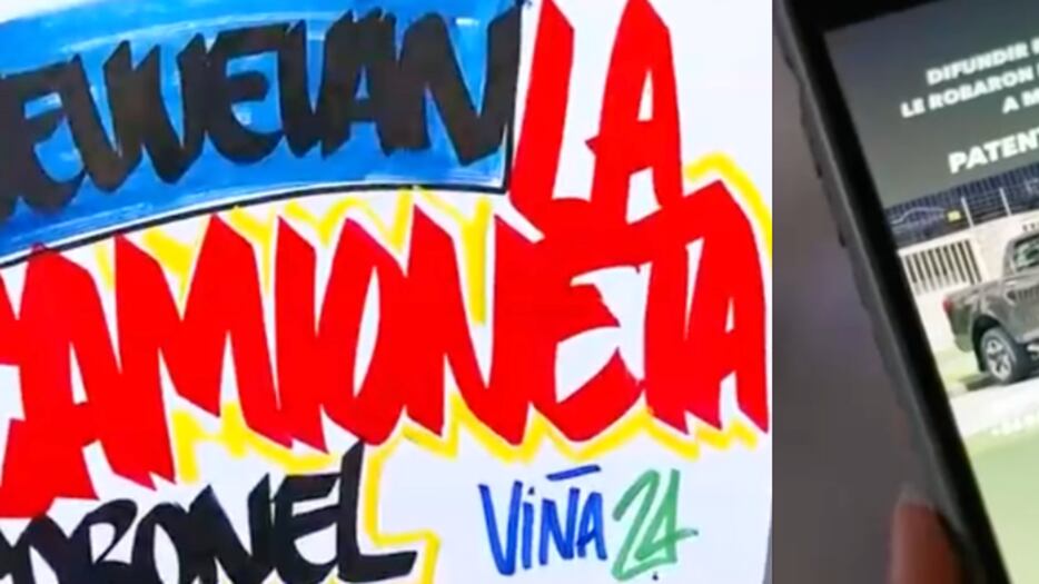 Cartel en Viña denuncia robo
