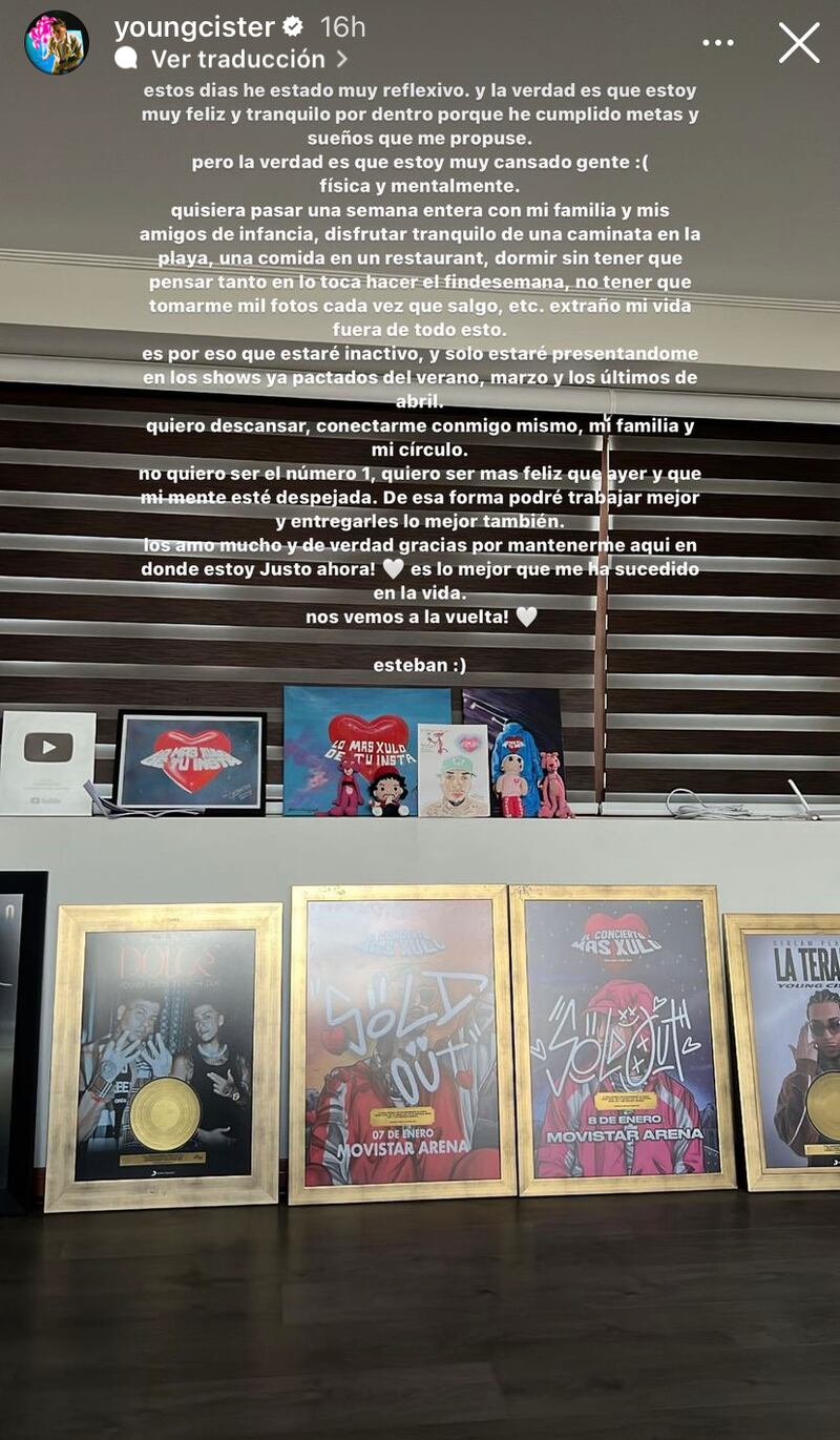 Historia de Young Cister | Instagram
