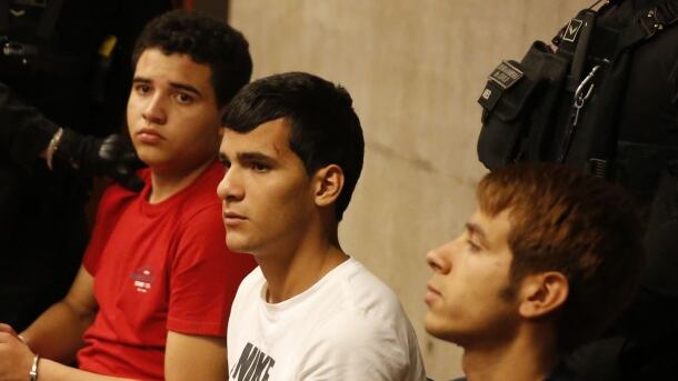 De izquierda a derecha aparecen Ovimarlixion Garcés, David Fuentes y Luis Lugo. (ATON)