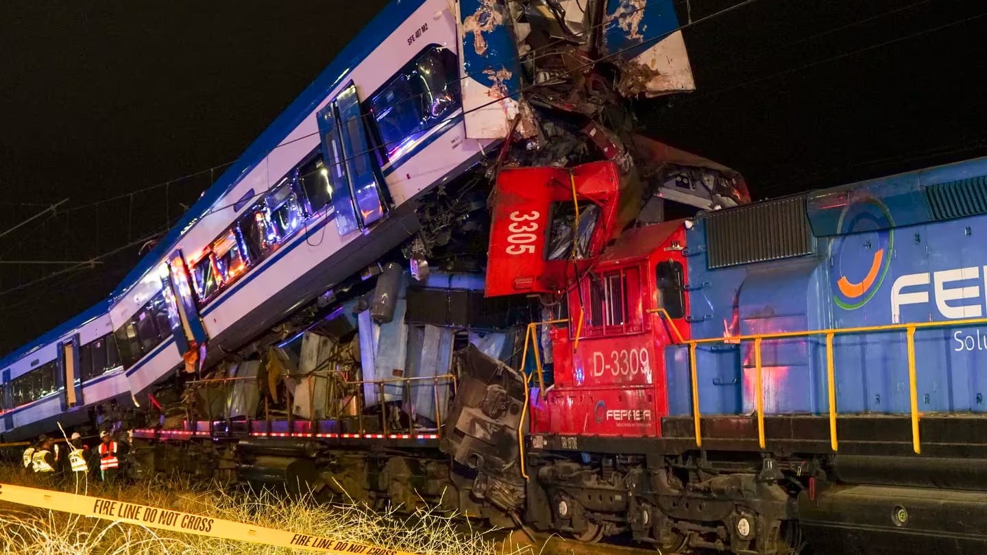 Choque trenes en San Bernardo | X