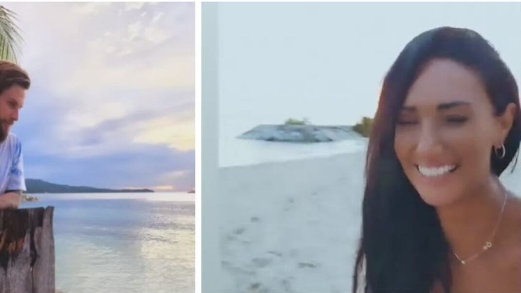 Pamela Díaz y Jean Philippe en Jamaica