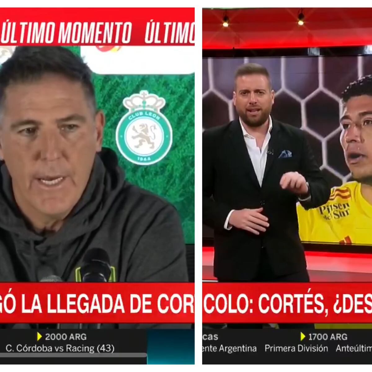 Brayan Cortés se aleja del León: Berizzo lo descarta Brayan Cortés se aleja del León: Berizzo lo descarta