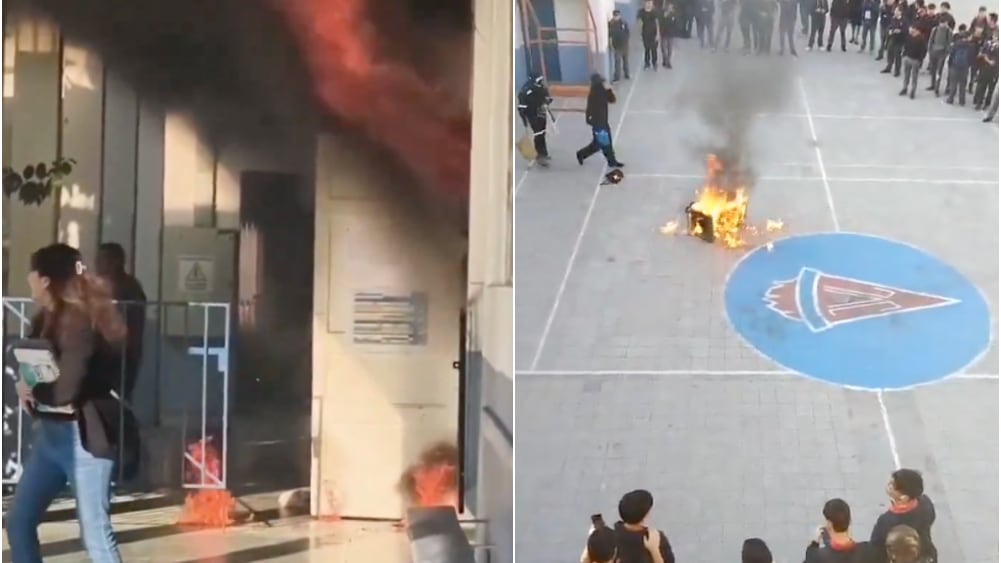 Este martes se produjeron incidentes en el Liceo Lastarria