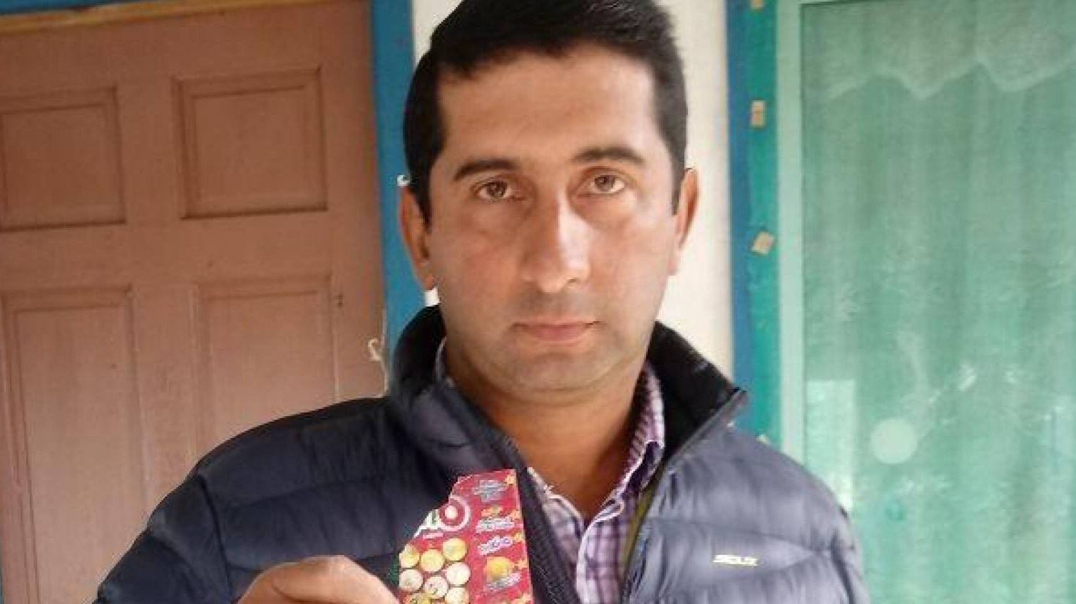 Boleto del agricultor que asegura ser ganador del Kino