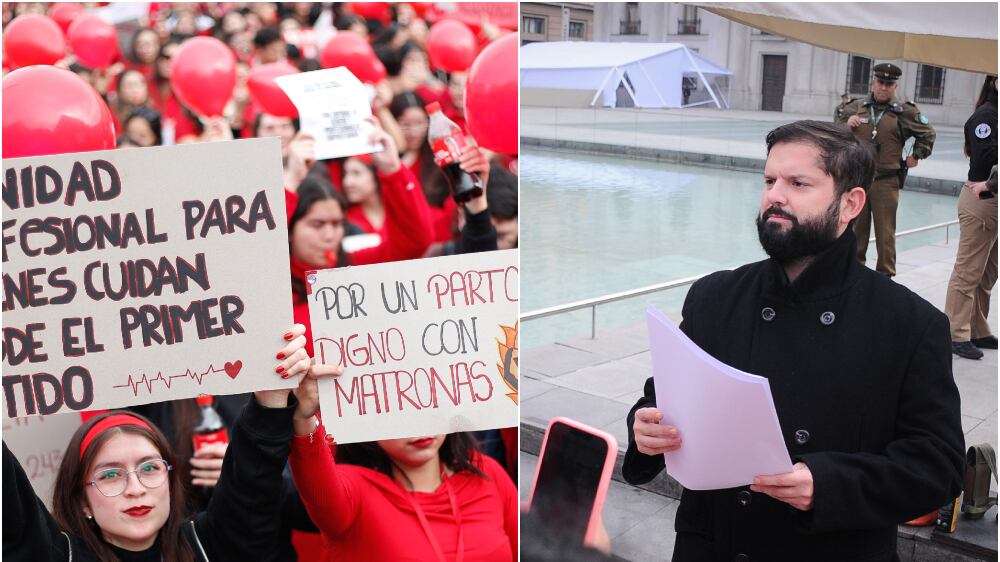 Presidente Boric recibió carta del Colegio de matronas y matrones de Chile