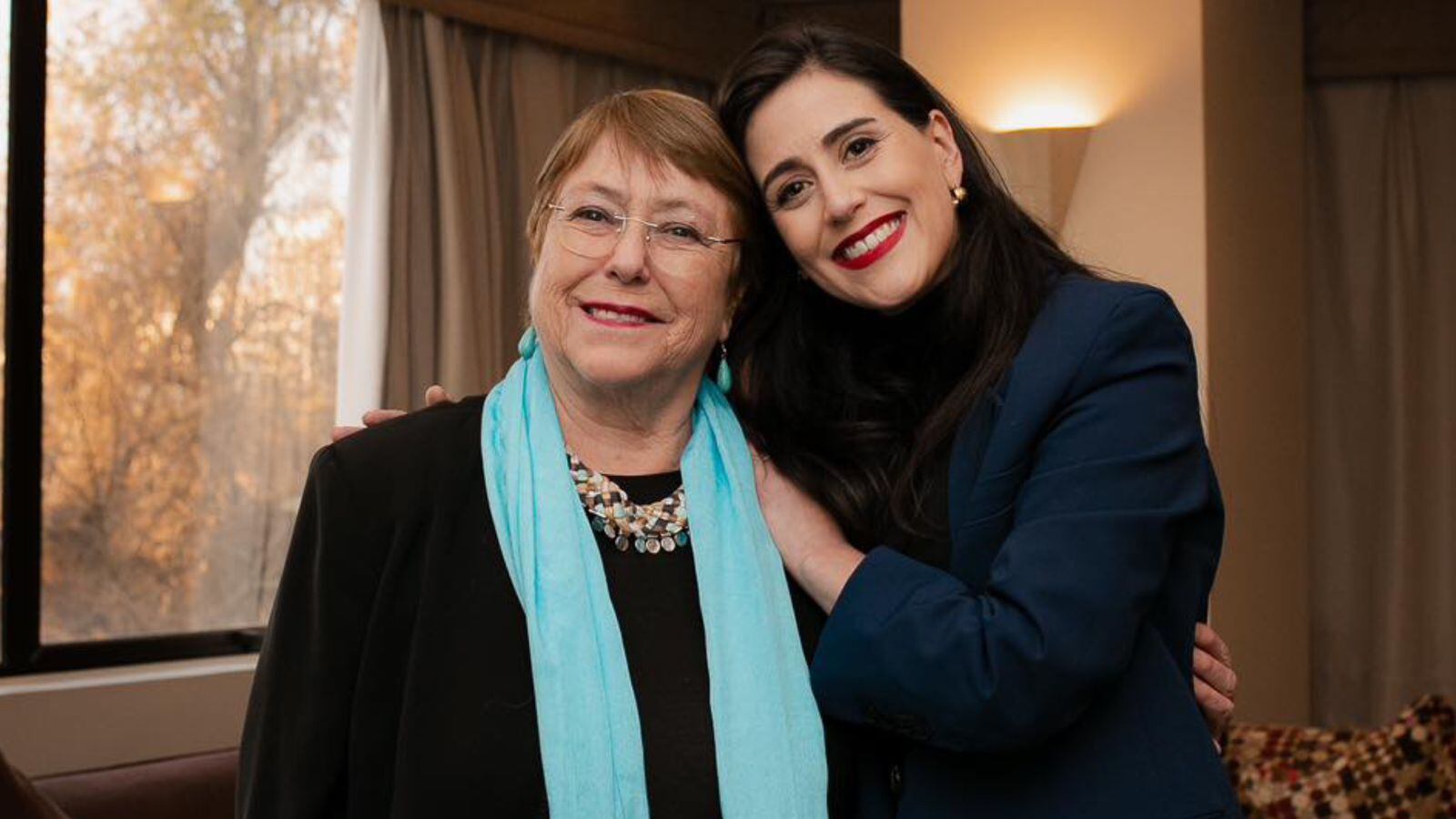 Michelle Bachelet y Macarena Ripamonti