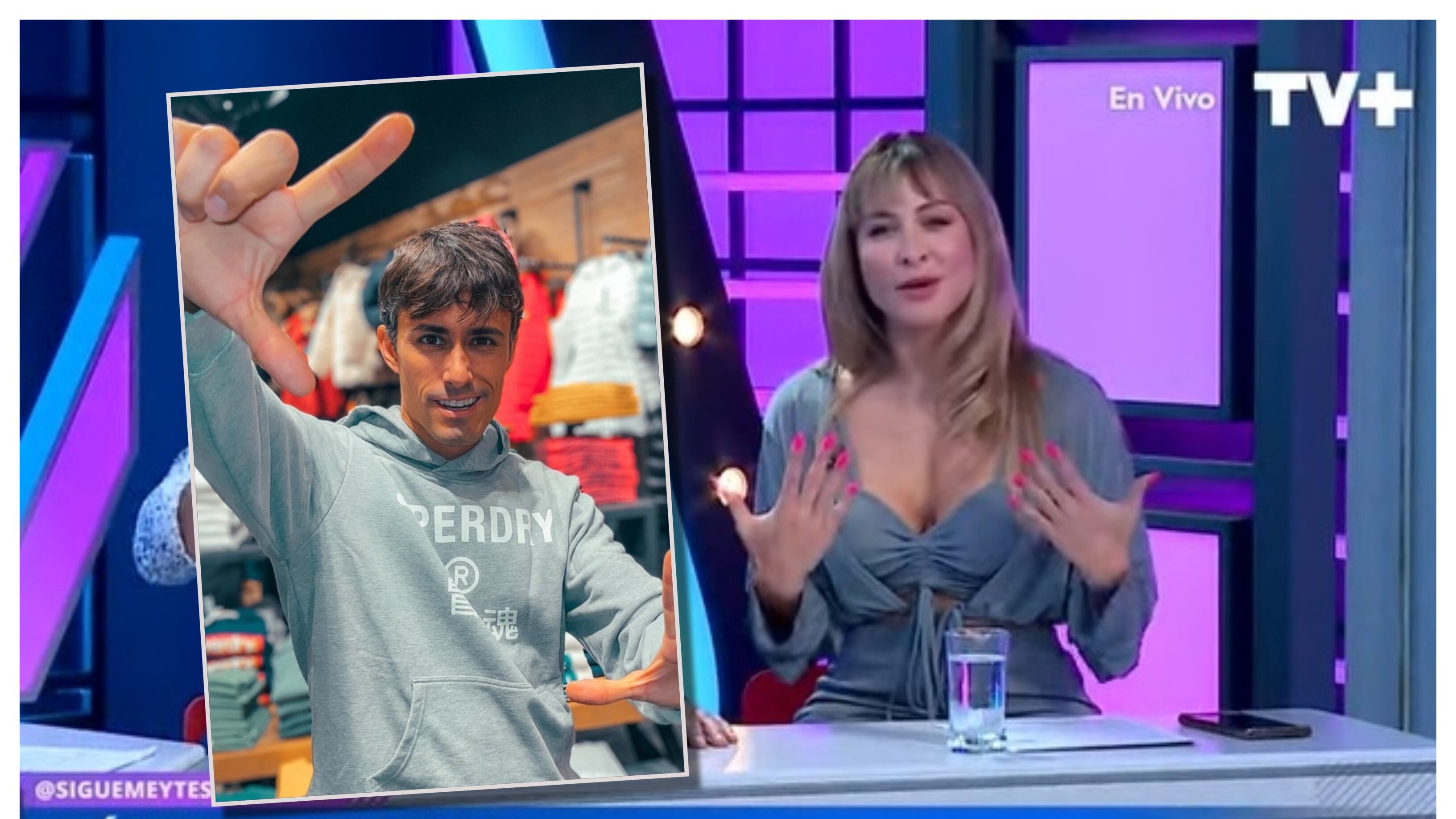 La argentina confesó este viernes sus deseos de casarse en el programa "Sígueme y te sigo", donde sus compañeros apuntaron al periodista de CHV como el destinatario de sus dichos.