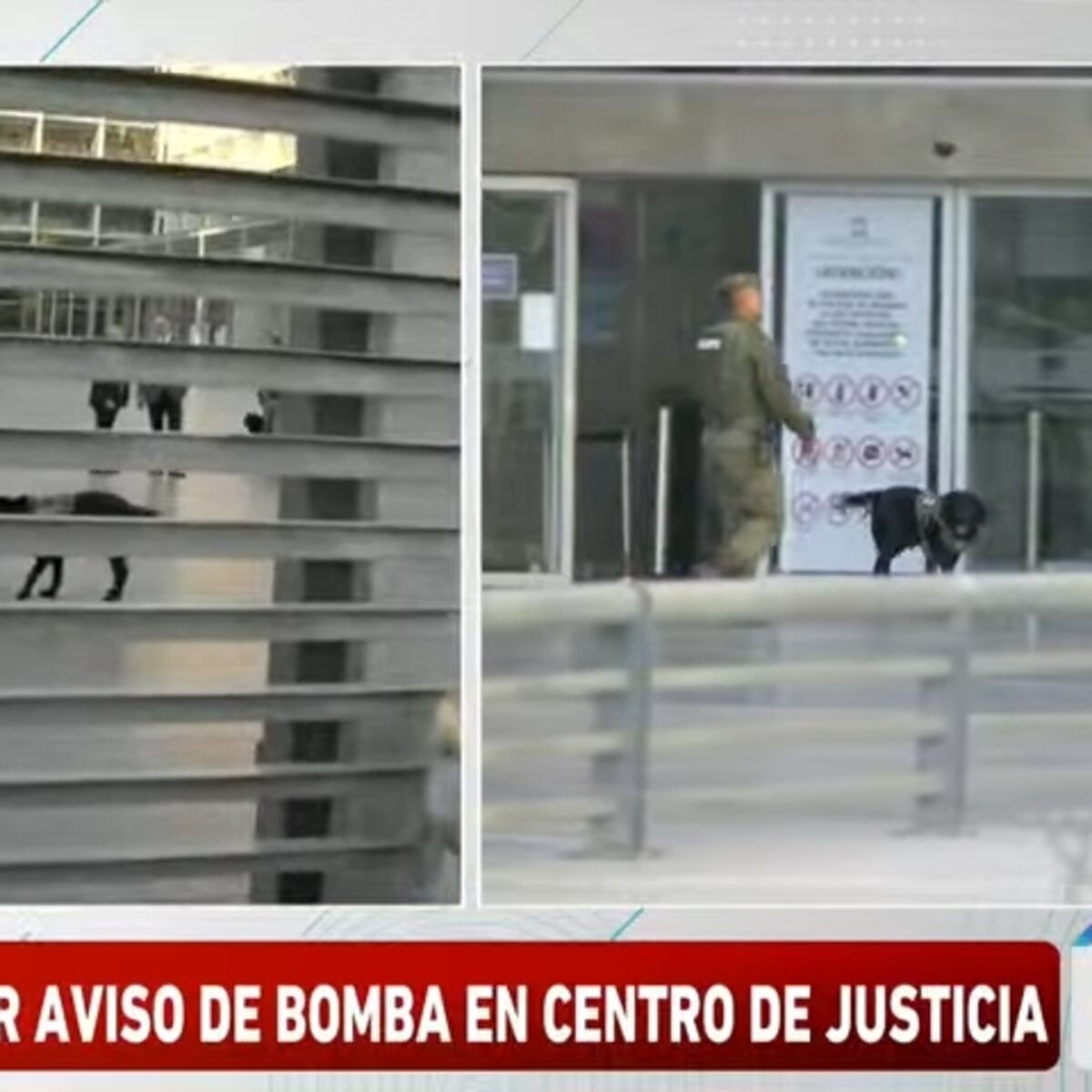 Falsa alarma de bomba en Centro de Justicia de Santiago Falsa alarma de bomba en Centro de Justicia de Santiago