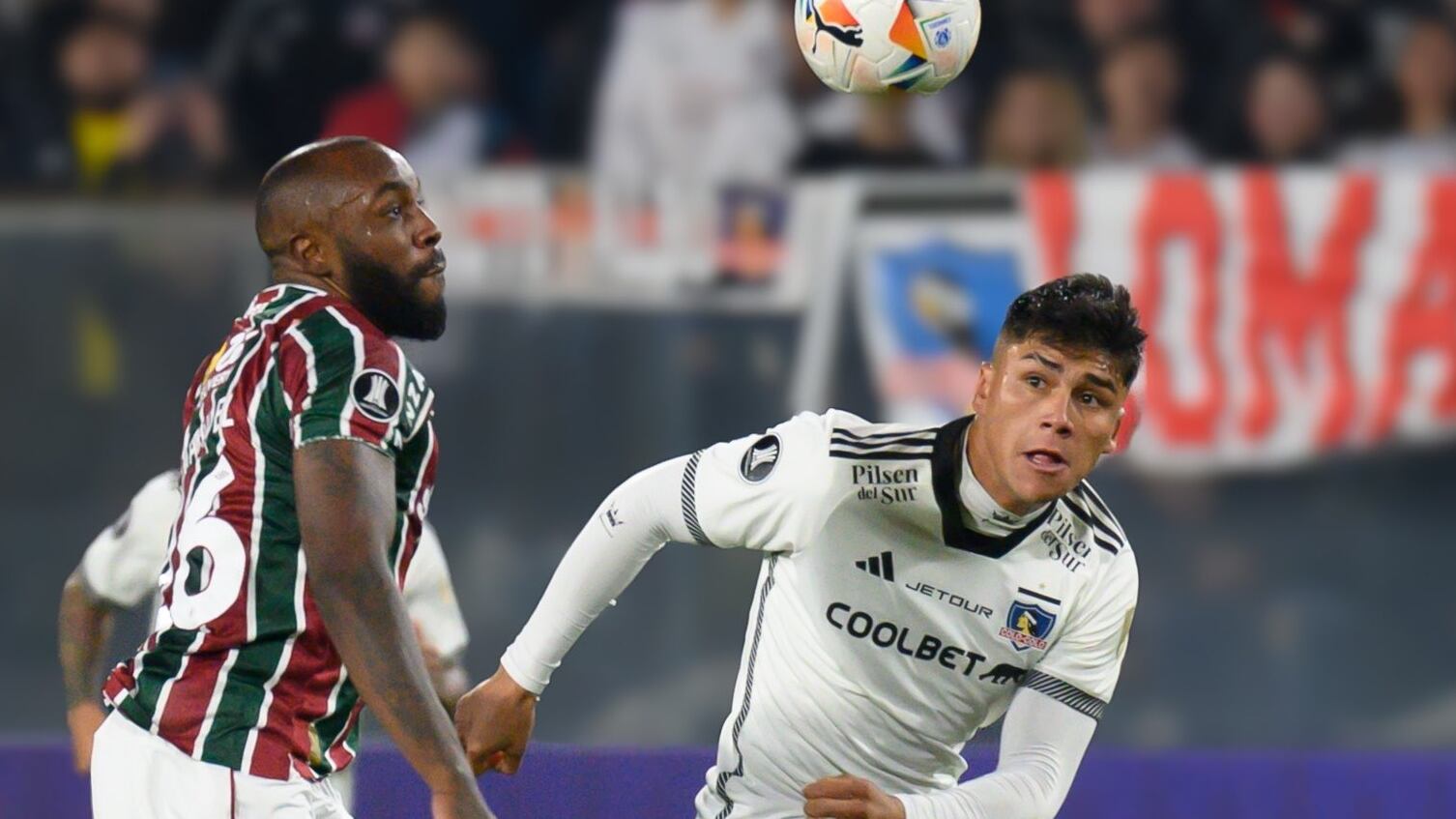 Colo Colo recibió a Fluminense en el estadio Monumental.