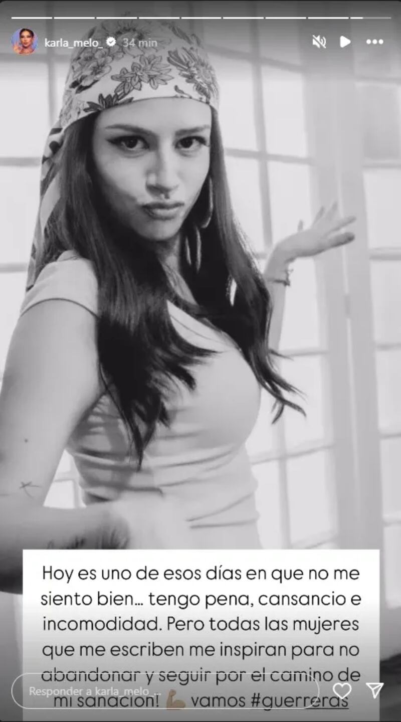 Karla Melo vía Instagram