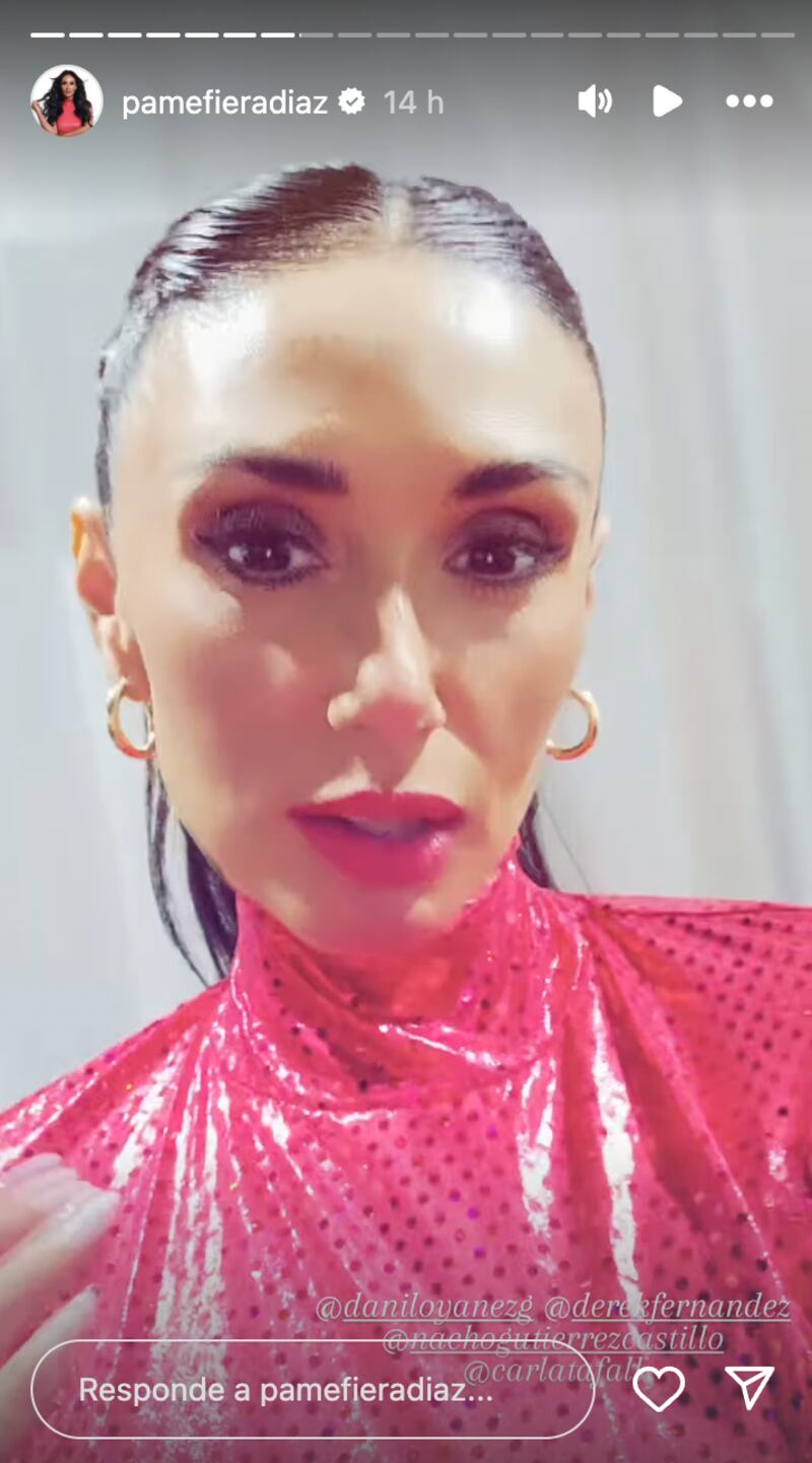 Historia de Pamela Díaz | Captura: Instagram @pamefieradiaz