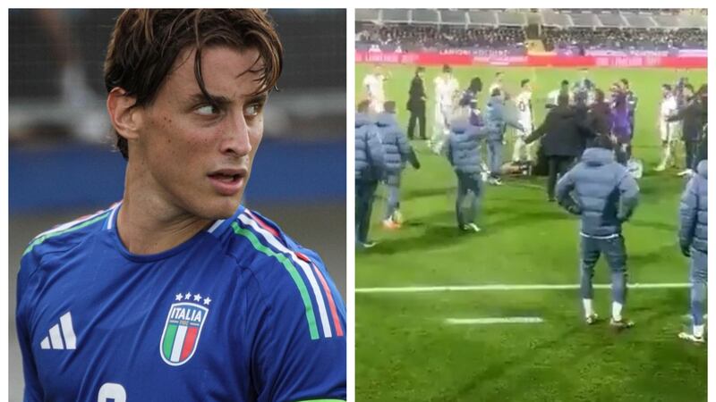 “Despierto, alerta y orientado”: entregan alentador parte médico de futbolista italiano que se desvaneció durante la disputa de un partido de la Serie A