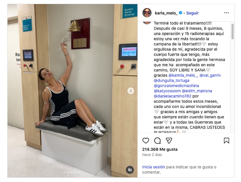 La actriz envió un emotivo mensaje a mujeres con cáncer: “cabras ustedes pueden”, generando apoyo, empatía y sororidad inmediata.