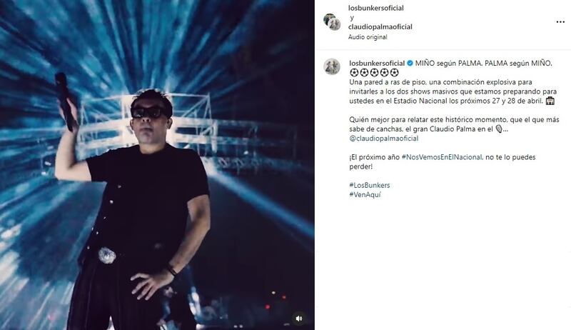 El relator deportivo participó del nuevo tema de la banda nacional.