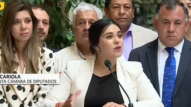 La presidenta de la Cámara Baja, Karol Cariola (PC).