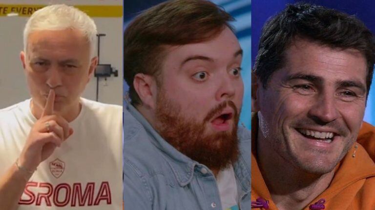 Mourinho, Ibai LLanos e Iker Casillas en la Kings League