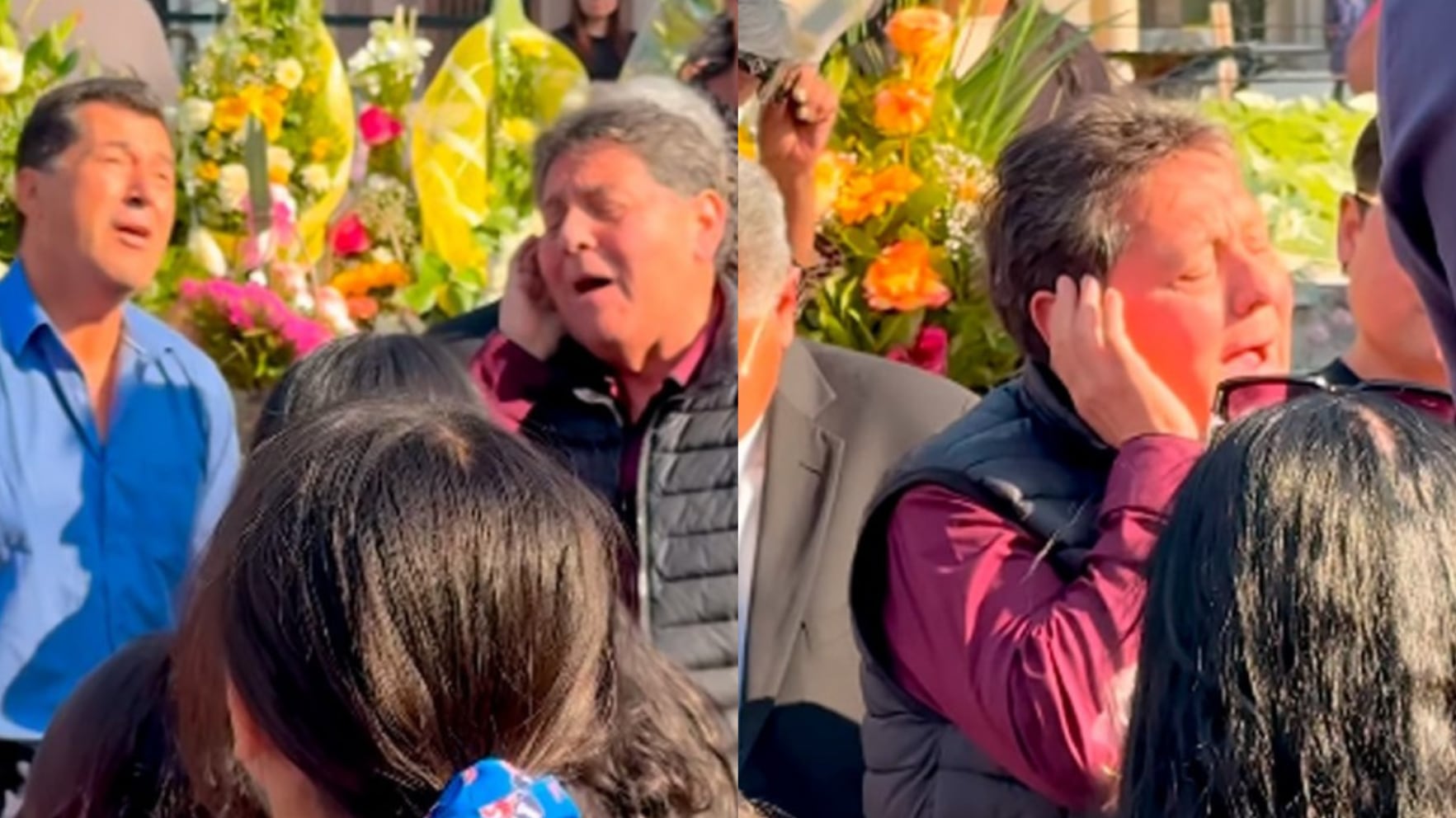 Con una canción y entre lágrimas: La conmovedora despedida del “Guatón” de Los Atletas de la Risa a su esposa fallecida