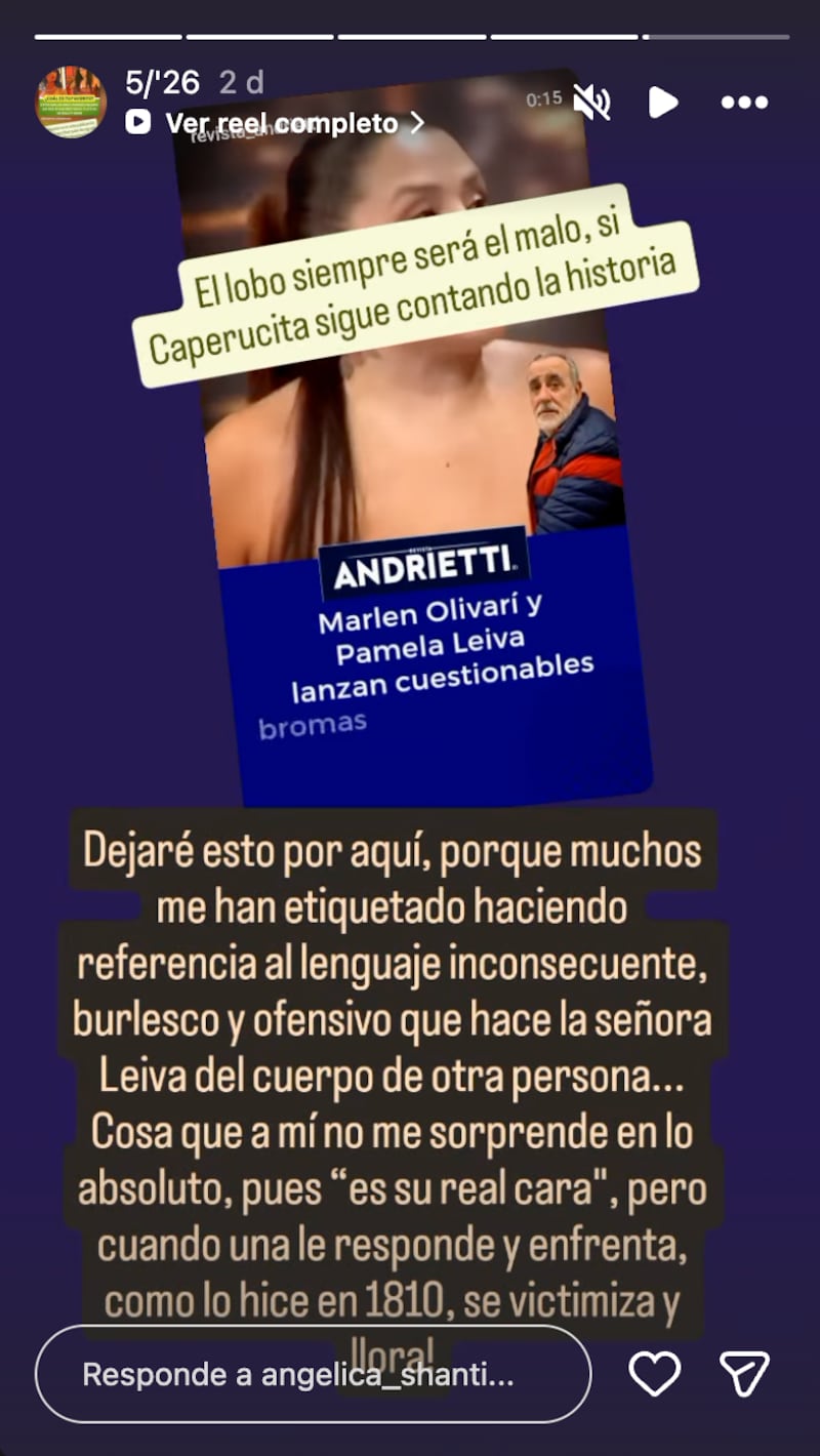 Historia de Angélica Sepúlveda | Fuente: Instagram @angelica_shanti