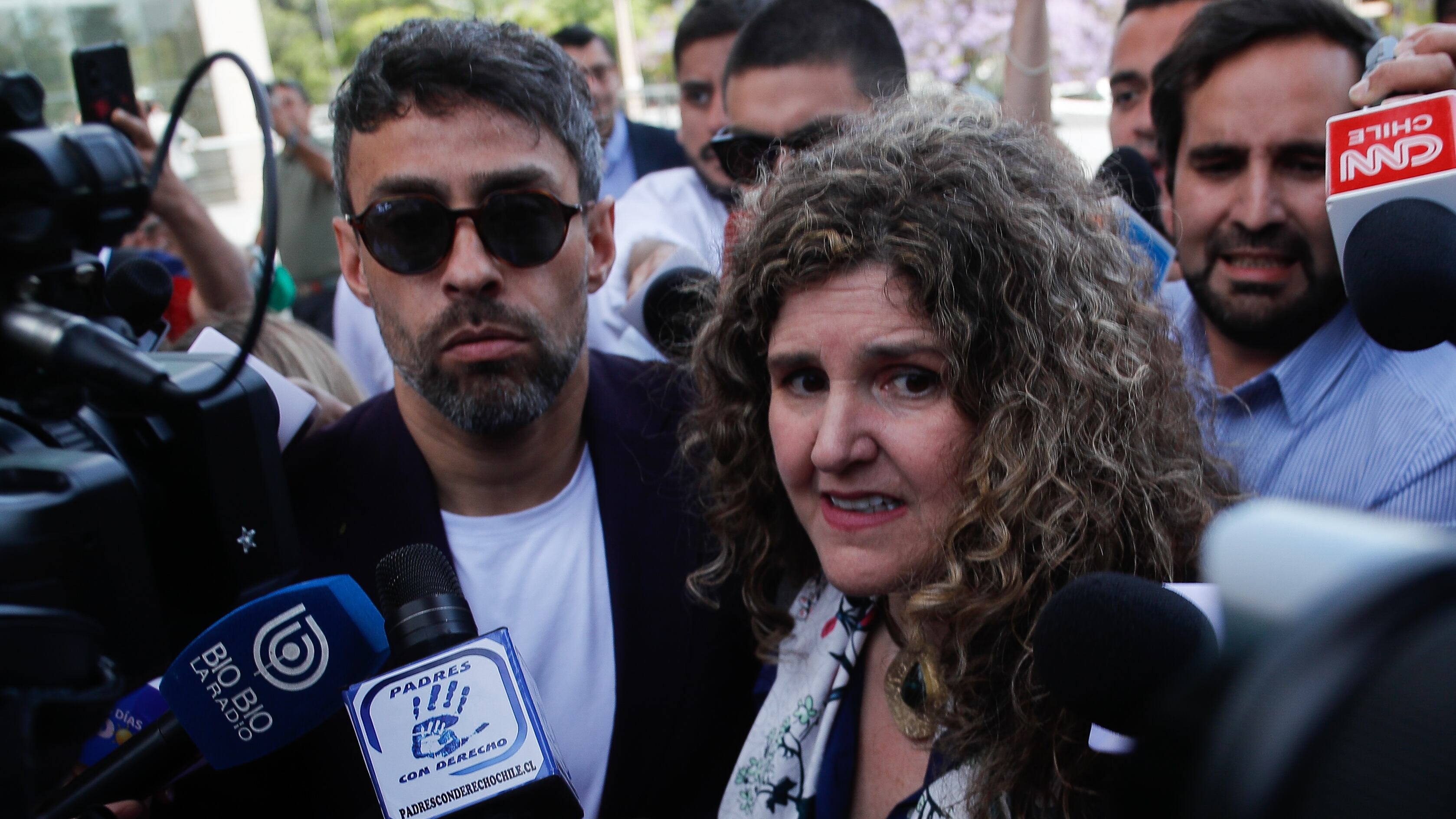 Jorge Valdivia y su abogada, Paula Vial