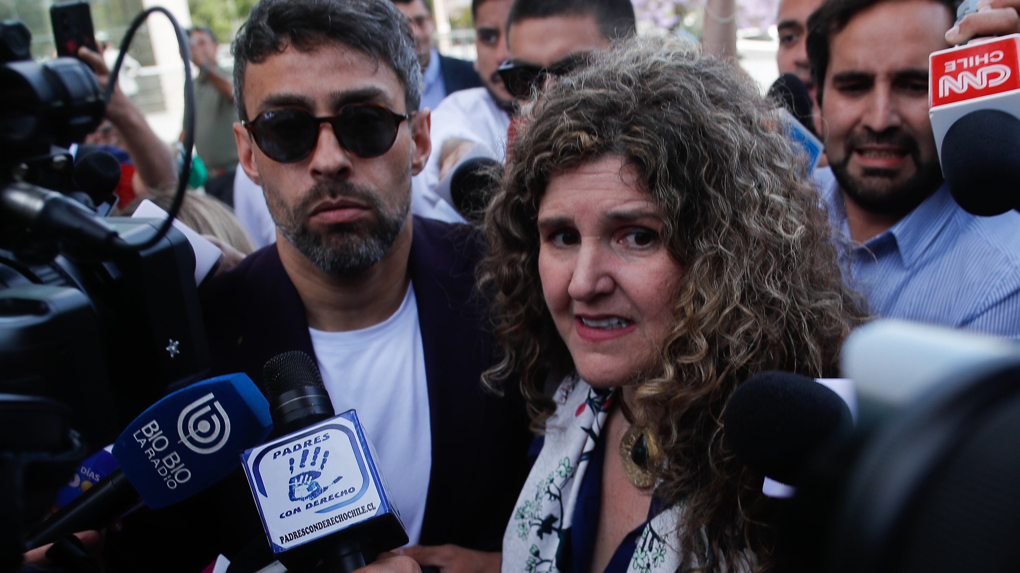 Jorge Valdivia y su abogada, Paula Vial