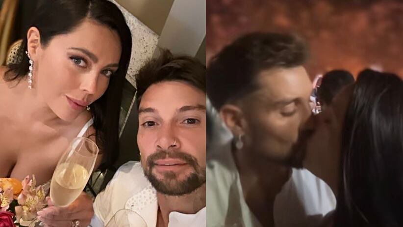 Daniela Aránguiz y Luis Mateucci dieron la bienvenida el 2024 desde Brasil. Captura de Instagram