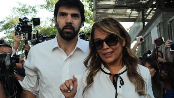 Cathy Barriga y Joaquín Lavín Jr.