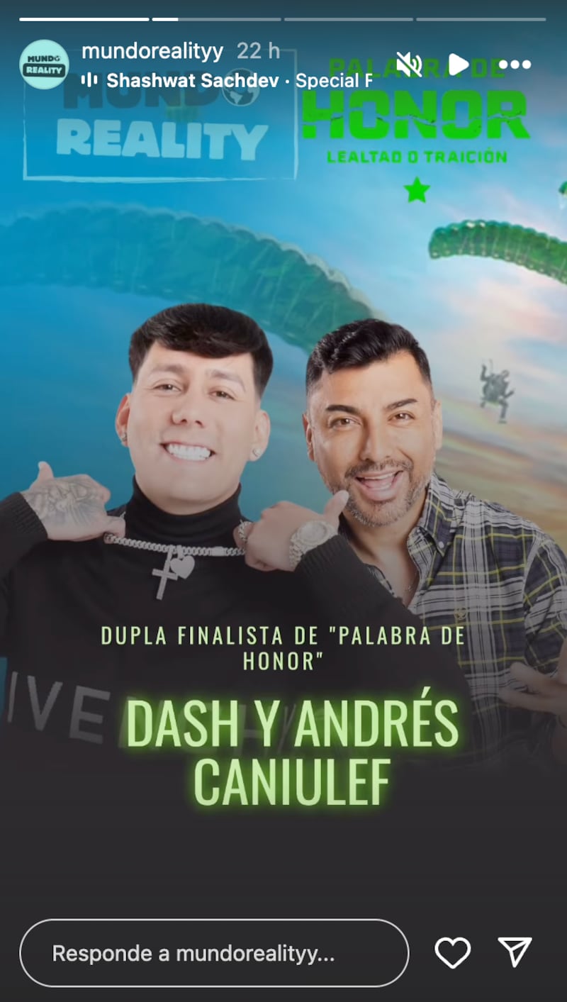 Finalistas de Palabra de Honor | Captura: Instagram @mundorealityy