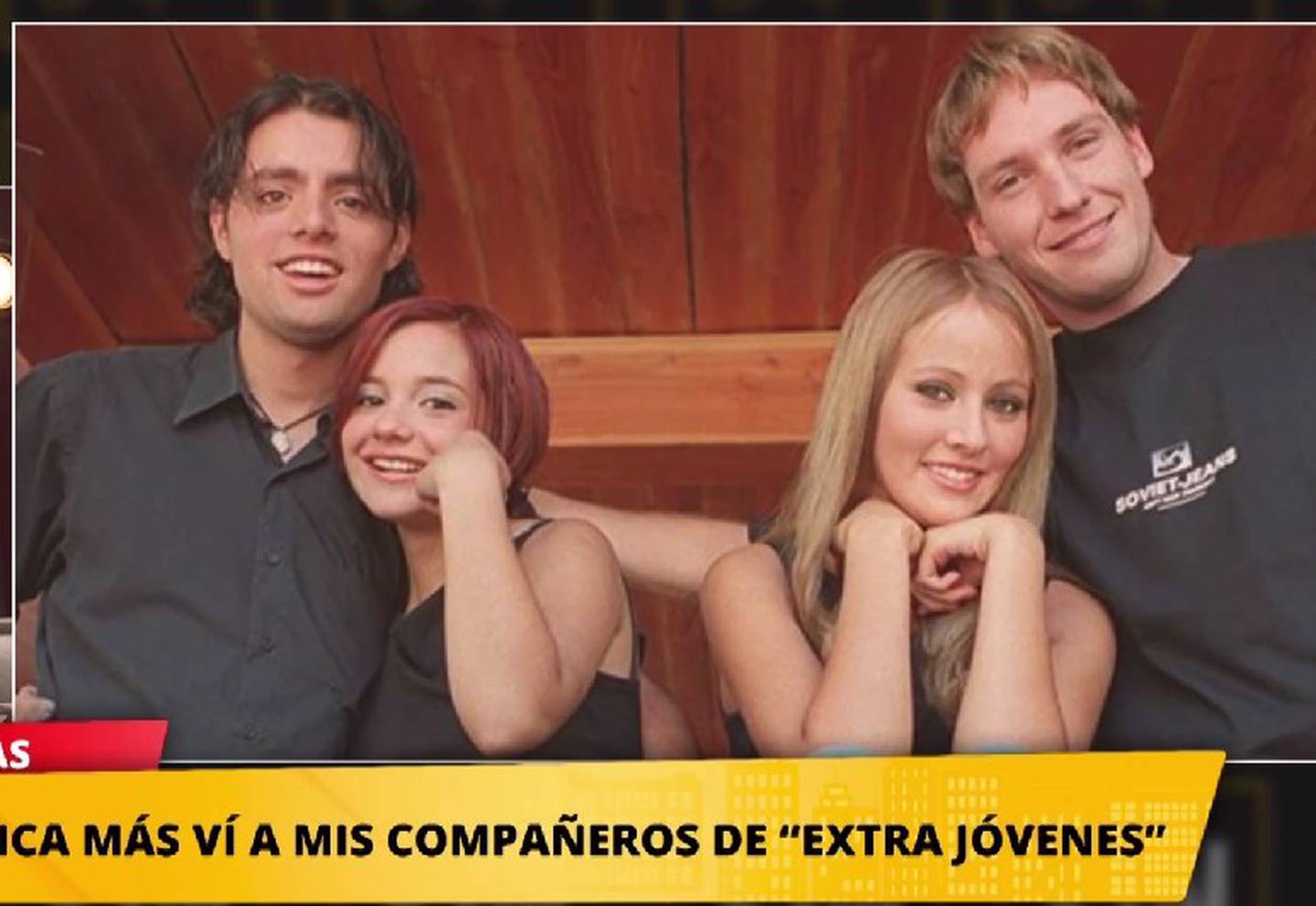 Rayen Araya, Daniel Valenzuela, Paloma Aliaga y Martín Cárcamo en Extra Jóvenes