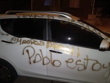 “Pablo, estoy embarazada. Contesta CTM”: mujer rayó auto equivocado en Coquimbo