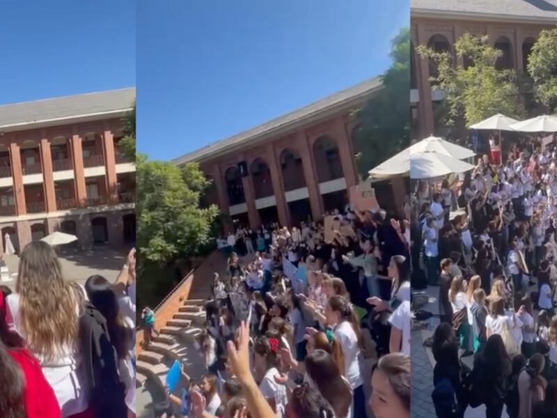 “¡Justicia! ¡Salud está en la lucha!”: Estudiantes de la Universidad de los Andes se manifestaron tras la muerte de Catalina Cayazaya