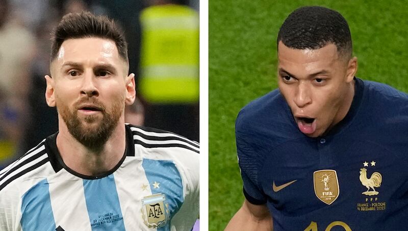 Messi y Mbappé / AP