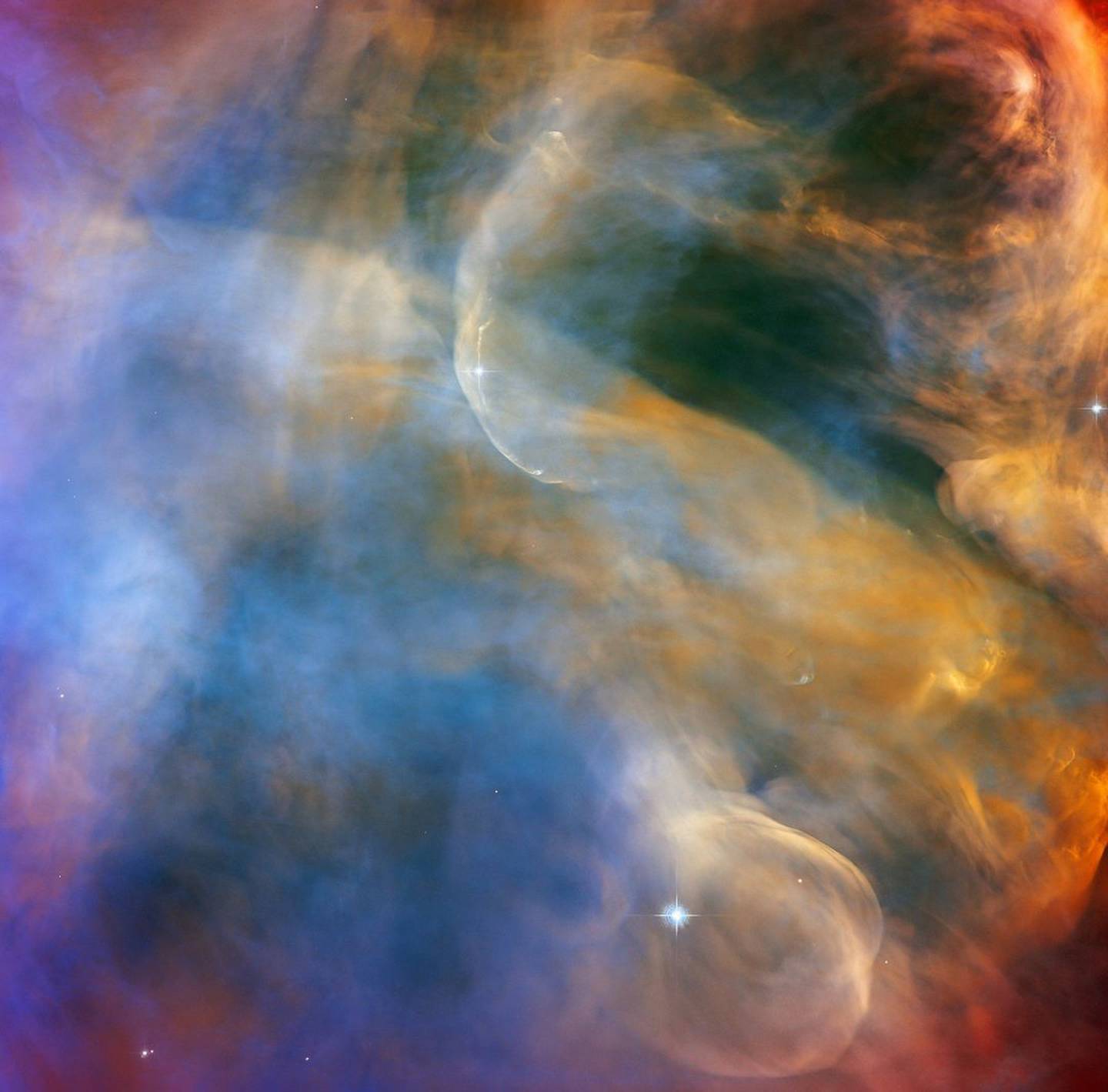 Nebulosa de Orión capturada por el telescopio Hubble