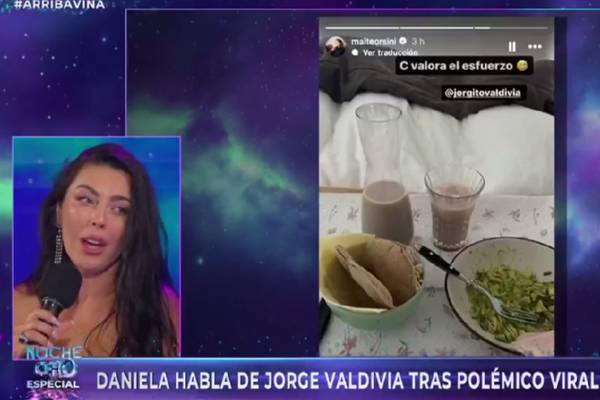 “Harto cagado, porque a mí...”: Daniela Aránguiz criticó el “escuálido” desayuno de Jorge Valdivia a Maite Orsini